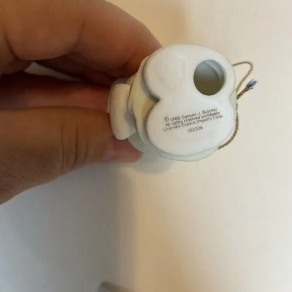 VTG 86s NWB Precious‎ Moments Christmas Ornament Wishing You A Cozy Christmas 3